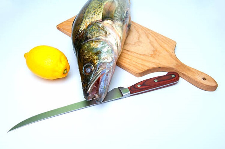 hand washing boning knives